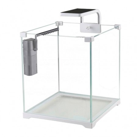 Аквариум кубик 10л с LED  и фильтром, 205x215x230 мм