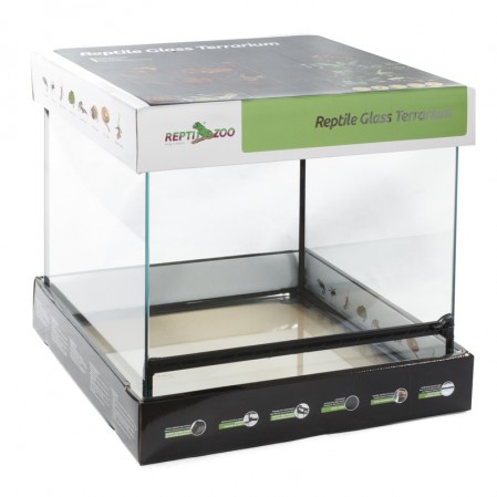 Террариум Repti-Zoo RHK04S 45x45x45 см цельностеклянный с распашной дверцей