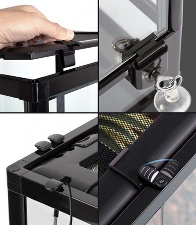 Террариум Repti-Zoo RK0116S 45x45x32 см сборный с распашной дверцей