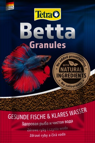 Tetra Betta, 5 г (саше) — корм для петушков и лабиринтовых рыб, гранулы