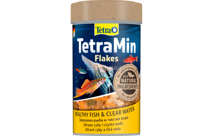 TetraMin, 100 мл — основной корм для всех видов рыб в виде хлопьев