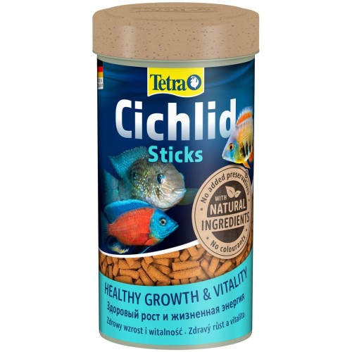 Tetra Cichlid Sticks, 250 мл — корм для всех видов цихлид в палочках