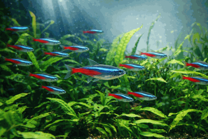 Неон Голубой